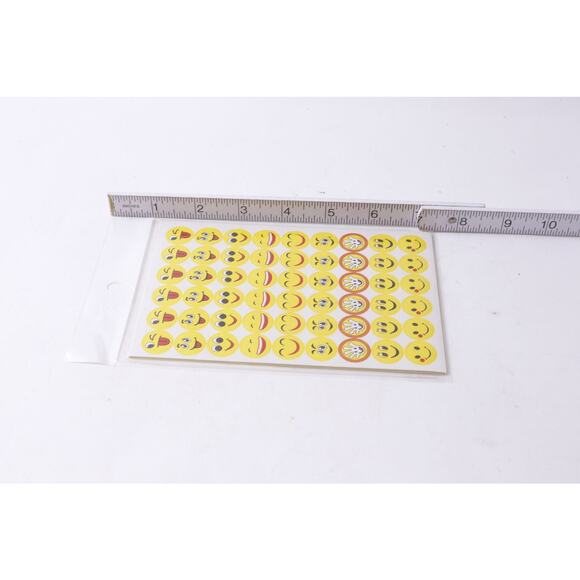 Smiling Faces, Happy, Smiley, Fun, Sticker Sheet, 7", Card Making, Hobby, Kids' - Picture 3 of 3